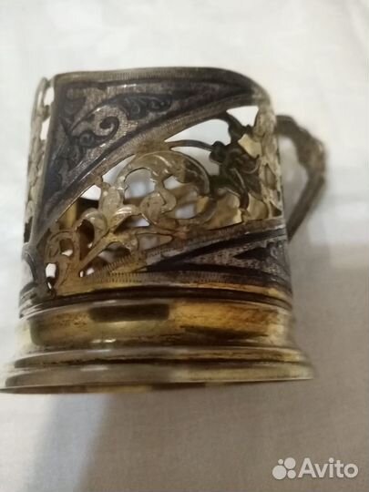 Подстаканник серебряный СССР