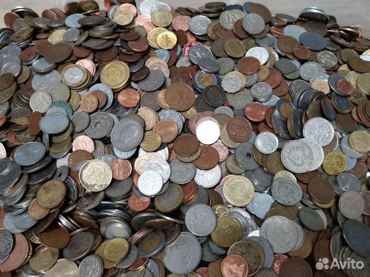 Иностранные монеты килограммами