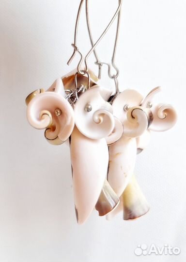 Серьги перламутр