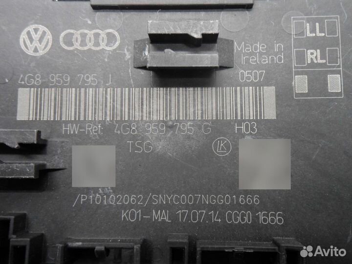 Блок управления двери для Audi A6 C7 4G8959795J