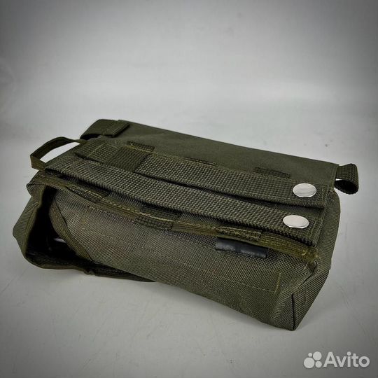 Подсумок для 2-х магазинов ак+роп левый, олива