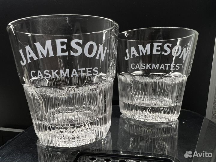 Стаканы для виски Jameson карты игральные