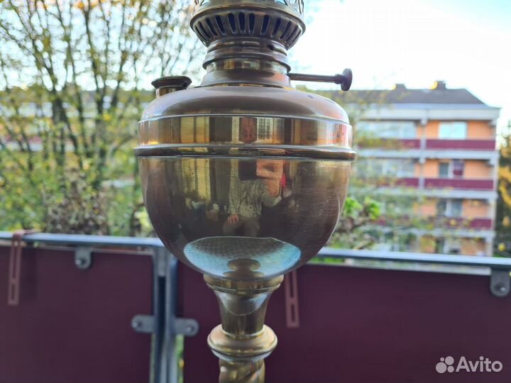 Лампа керосиновая, винтажная. Бельгия