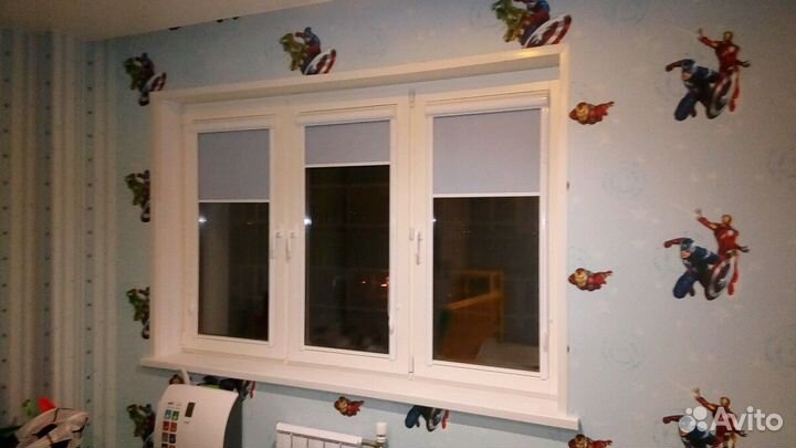 Жалюзи, рулонные шторы блэкаут. Уни