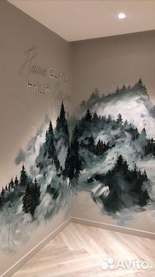 Роспись стен, декор интерьера