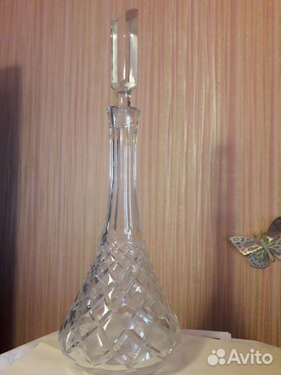 Графин большой хрустальный Чехия