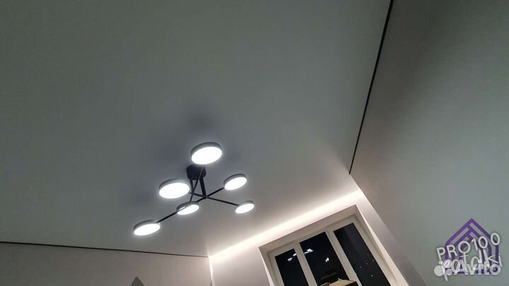 Натяжной потолок матовый