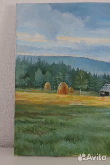 Картина маслом горный пейзаж