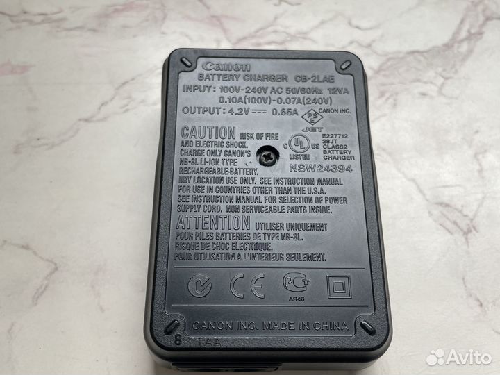 Зарядное устройство для фотоаппарата canon