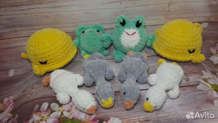 Брелочки из плюшевой пряжи