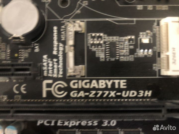 Материнская плата с процессором