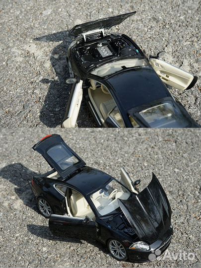 Jaguar XK coupe (X075) 1/18 и мото