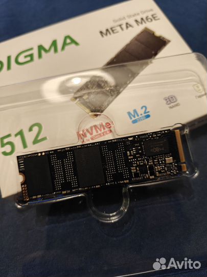 Ssd nvme gen 4x4 Digma M6E 512Gb