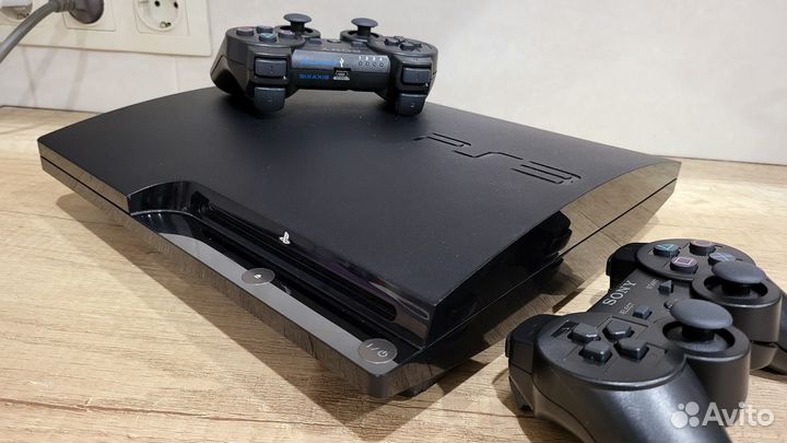 PS 3 Sony Playstation3 Slim 500гб+2 геймпада+140иг