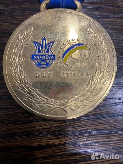Медаль оригинал чемпина украины по футболу