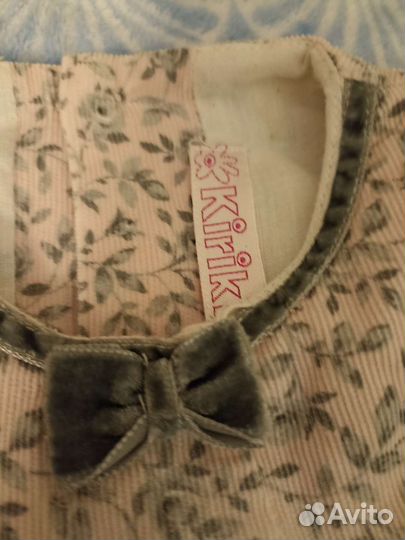 Платье для девочки 92