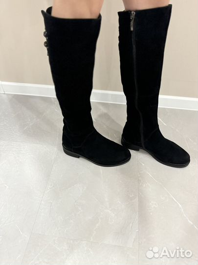 Сапоги замшевые еврозима