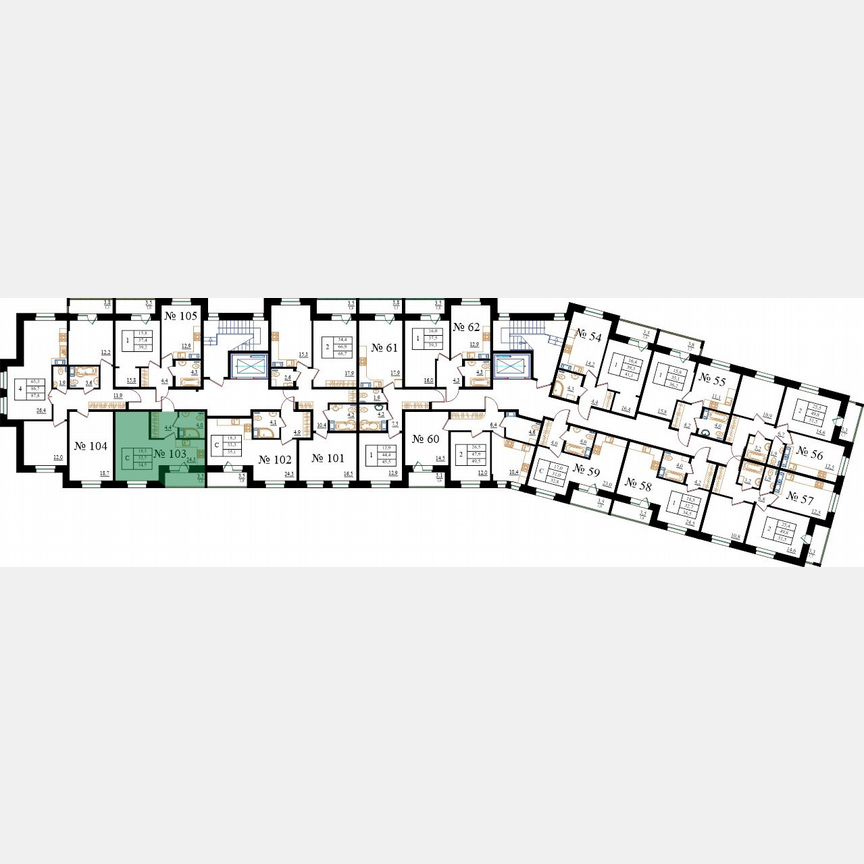 Квартира-студия, 34,5 м², 7/8 эт.