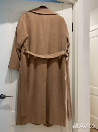 Пальто gate31 бежевое / синие