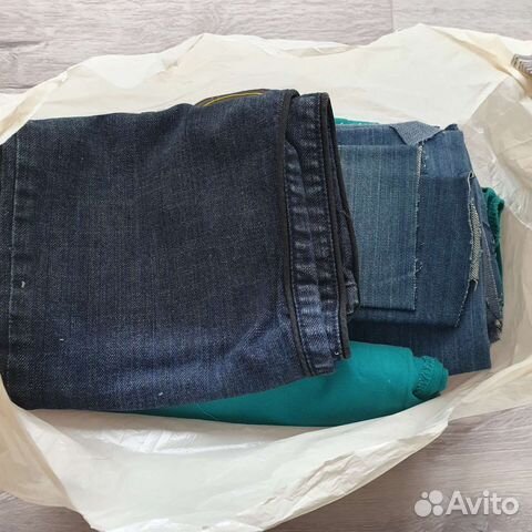 Пакет лоскутов джинса