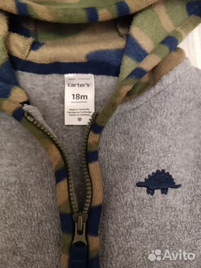 Carter's флисовый комбинезон