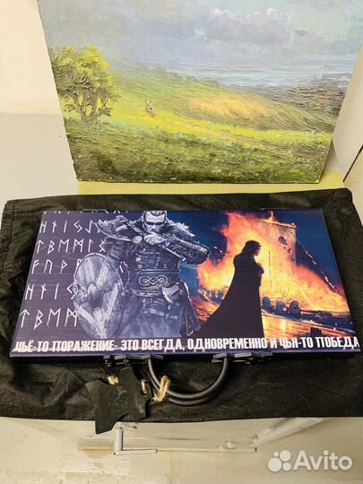 Подарочный набор топор нож викинг