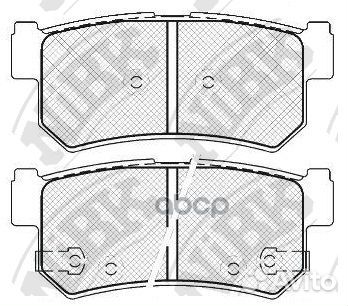 Колодки тормозные дисковые ssangyong kyron 2.0