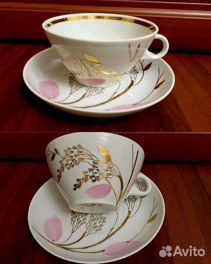 Чайные пары Дулево и Вербилкм 1960-70гг