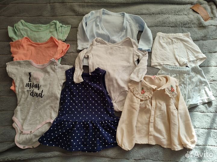 Детские вещи пакетом для девочек 68 74