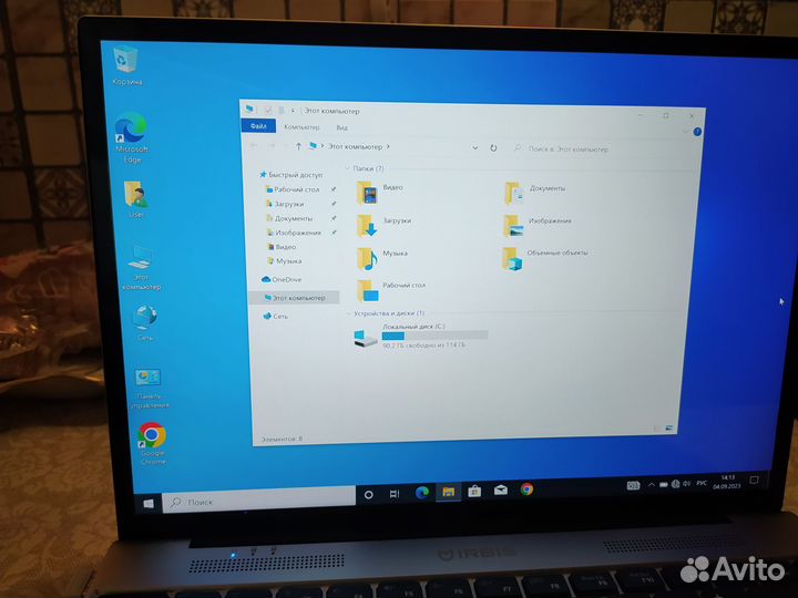Ноутбук Irbis 4 ядра/ssd 128GB