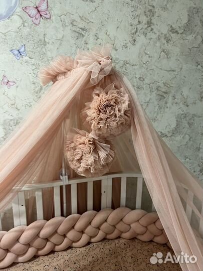 Балдахин в кроватку с держателем