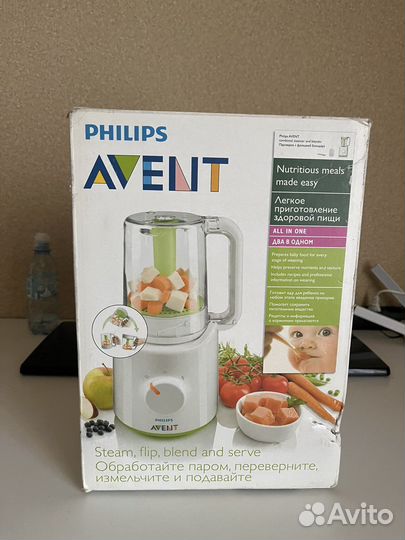 Пароварка блендер philips avent 2 в 1