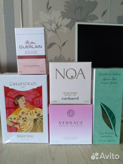 Т.Вода женская Versace,D/G, Cacharel, E. Arden, V