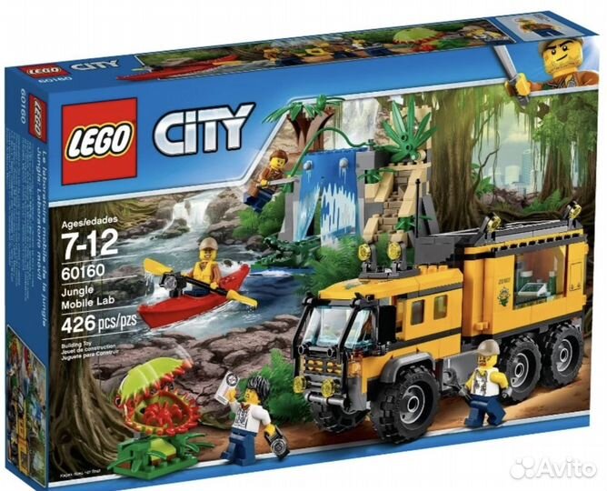 Lego 60160 мобильная лаборатория в джунглях