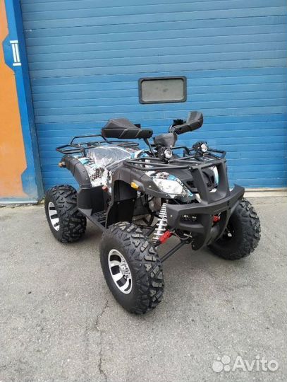 Квадроцикл Grizzly 200cc бело-голубой