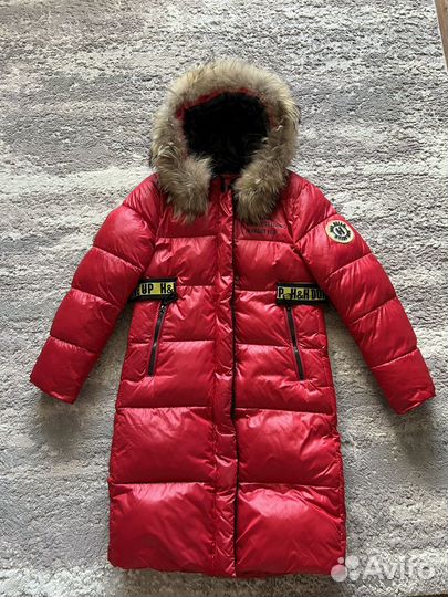 Пуховик на девочку,зимний (158)
