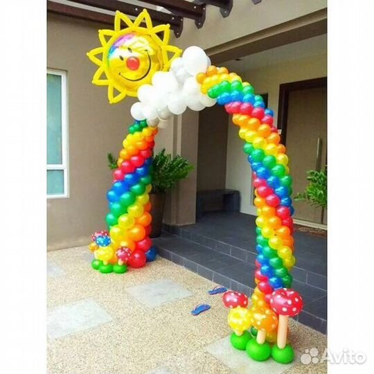 Арки,фонтаны,украшения из шаров, оформление шарами