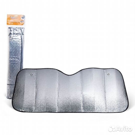 Шторка солнцезащитная 60 см на лобовое стекло, 140