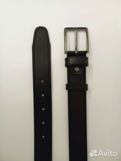 Мужской ремень черный
