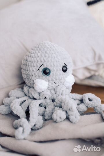 Вязаные игрушки осьминог