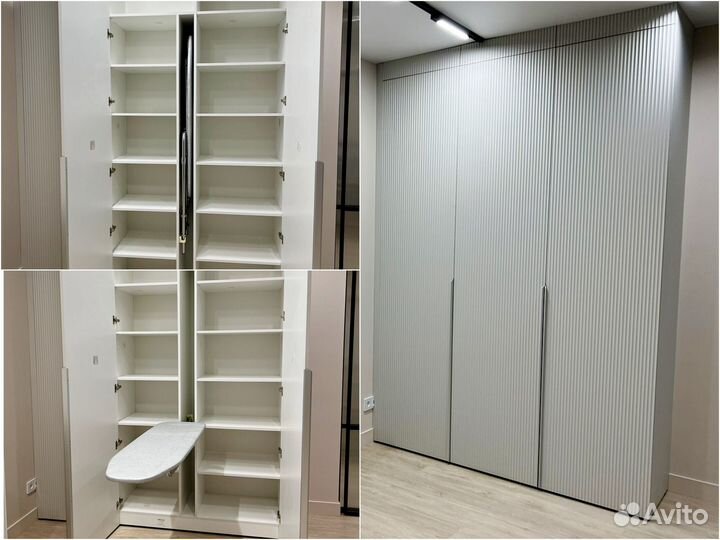 Встраиваемая в шкаф гладильная доска