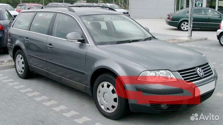 Молдинги переднего бампера vw B5 1996-2000г