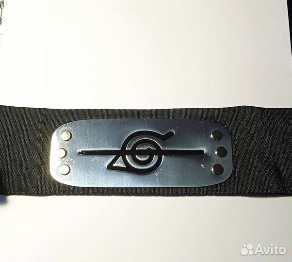 Набор из Наруто, повязка на голову, кольцо и кулон