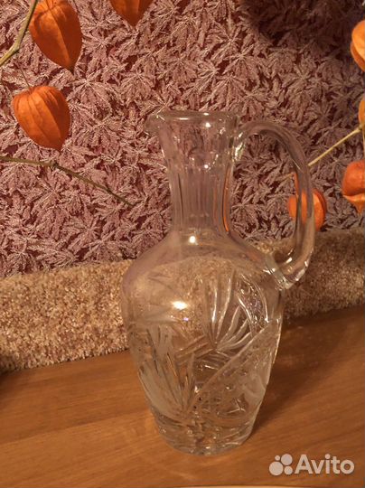 Кувшины времен СССР- гутное стекло и хрусталь