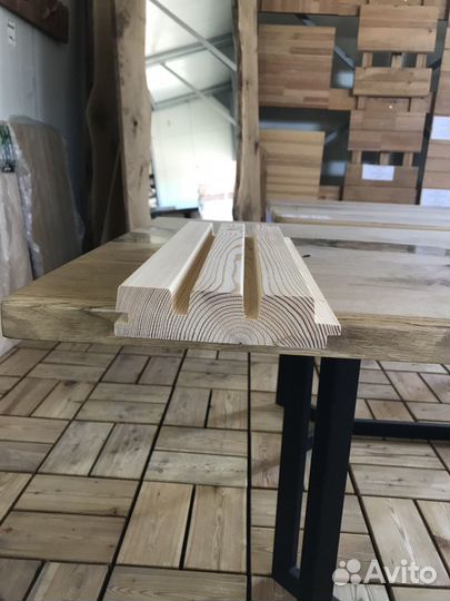 Имитация реечного декора из лиственницы