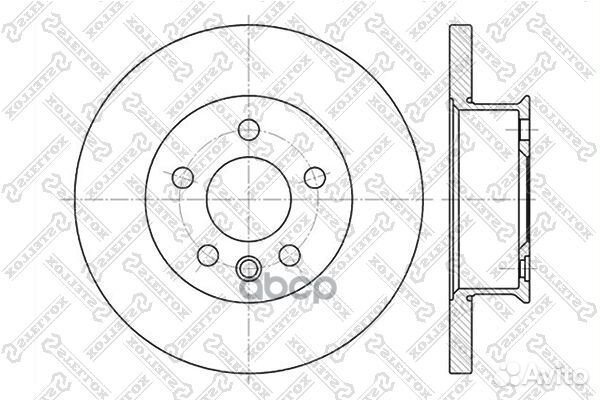 6020-4746-SX диск тормозной передний VW T4 90