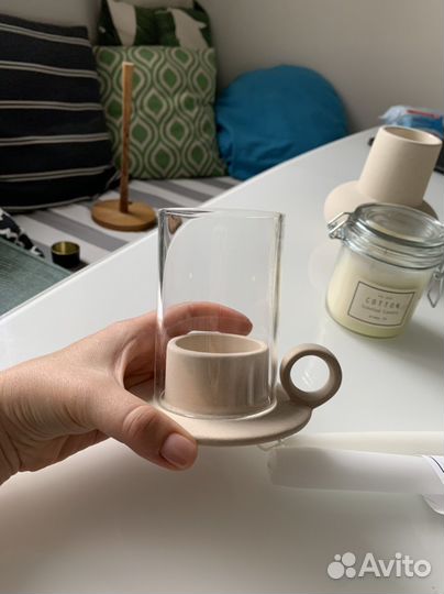 Свечи, подсвечники, ваза H&M home