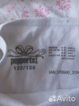 Комплект маек для девочки, 122/128 lupilu