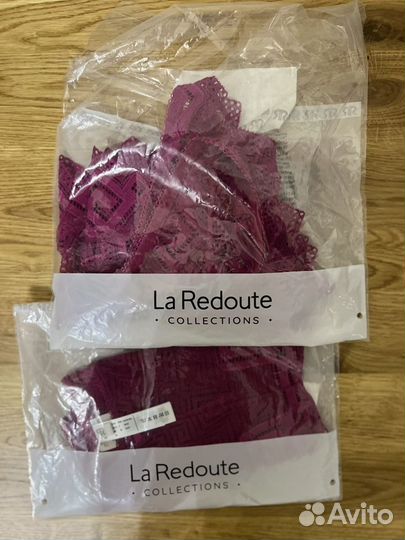 Комплект нижнего белья кружевной La Redoute