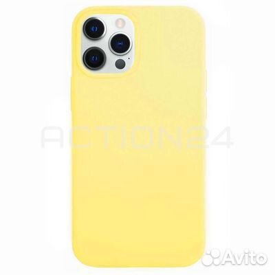 Чехол на iPhone 12 Pro Silicone Case (желтый)